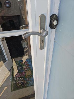 My front Anderson door with a jammed cylinder. Alex to the RESCUE!