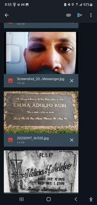 Trauma and stress near same location of the accident