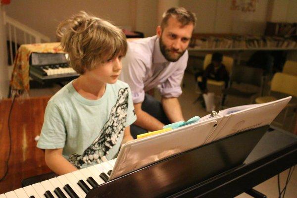 Jonah at his first recital