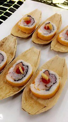 Shrimp and grits sushi!