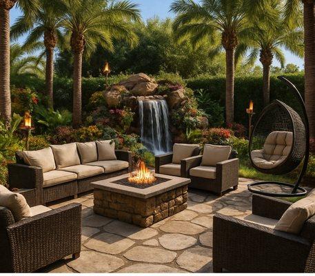 Boulder Falls Landscape