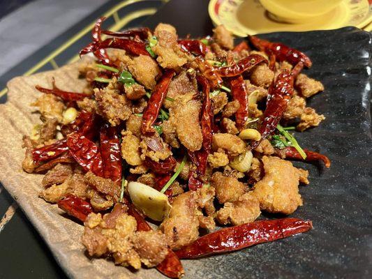 Spicy diced chicken
