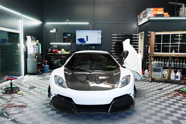 Mclaren stopped by Superior Tint for a full tint job 1 day after purchase