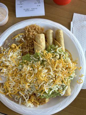 Daily Special - 3 chicken taquitos