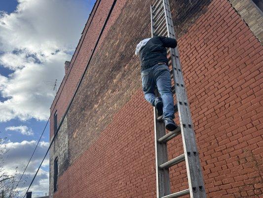 Pintado de pared exterior
