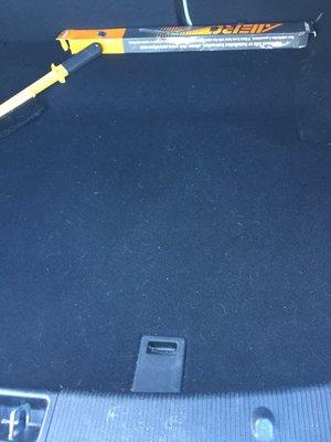 Paid extra to get the trunk swept. Looks the same.