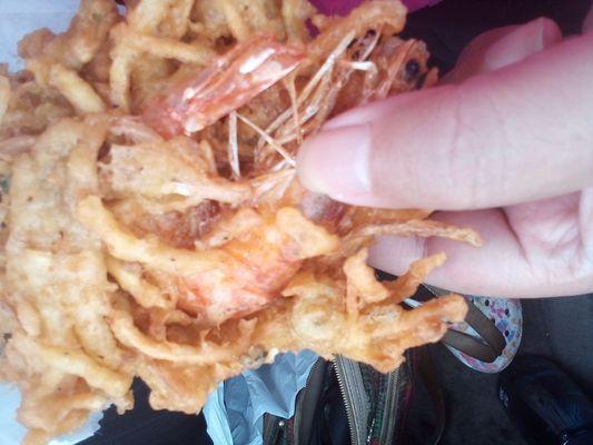 Okoy, shrimp fritter @ Pinoy Food Republic