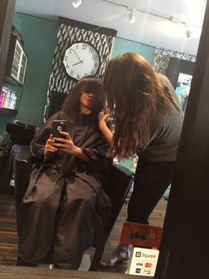 Amra was sweet & amazing!! Loving my new bangs!