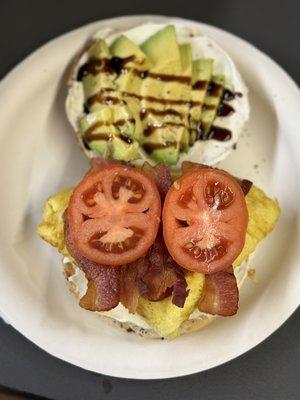 Bacon bagel special