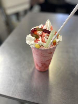 Shake of the month!, burgers, taco salad, breakfast!