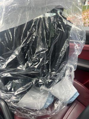 The skirt after picking it up