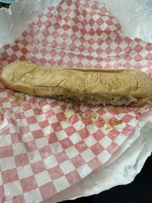 Southwest sandwich with steak