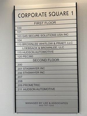 First floor office listing