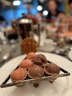 February Tasting Menu - chocolate and guava sorbet