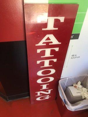 Tattoo shop sign