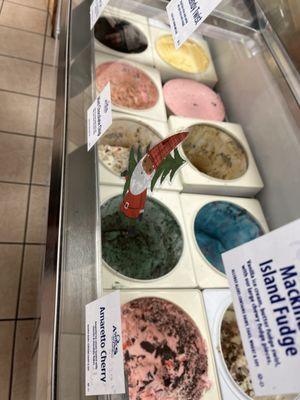 Ice cream flavors. Yogurt and ice cream options.