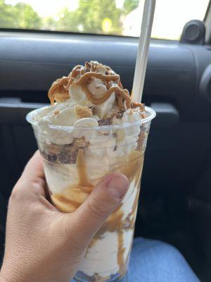 The peanut butter cheesecake parfait ice cream