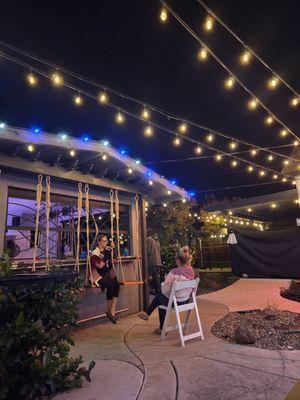 Bar swings were so unique and cool!