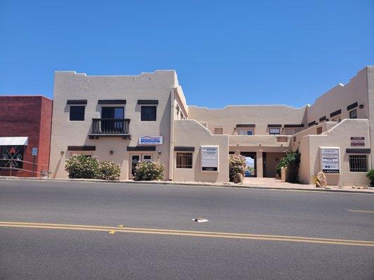 This is the street view of the office. We are next door to a BBQ restaurant. We are located on the bottom floor.