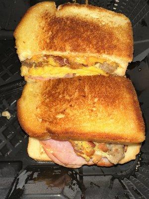 "Hittin Snooze" and receipt say Grand Slamwich