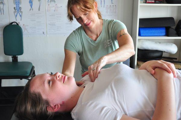 Releasing the shoulder