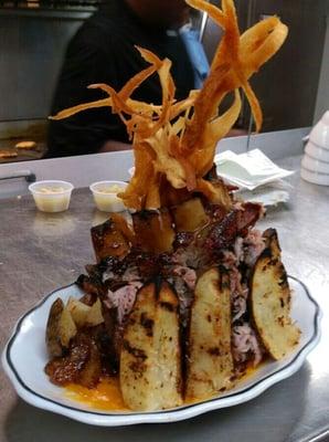 Pork St. Louis cut ribs, so tender and juicy the meat falls off the bone.