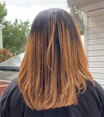 the result from a flow out