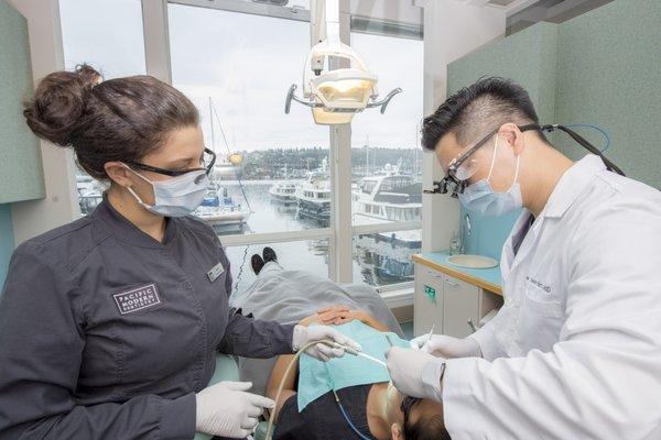 Dr. Jae Seon Kim is a board-certified prosthodontist. A prosthodontist specializes in restoring, and replacing missing teeth.