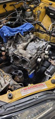 Subaru head gasket replacement.