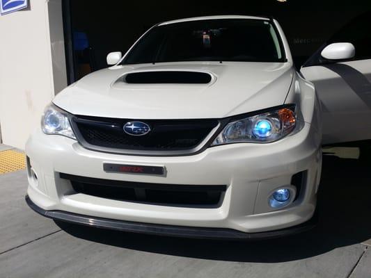 Front bumper paint job done at Service King.