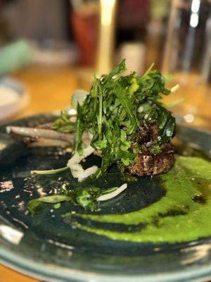 Lamb pops: Perfectly seasoned delicacy, Small item Suggest add another item with your meal