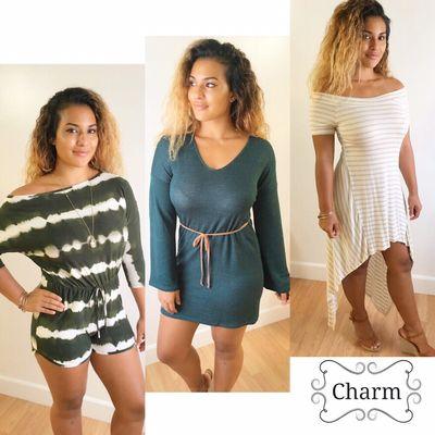 Rompers and dresses to dress up or wear casually.