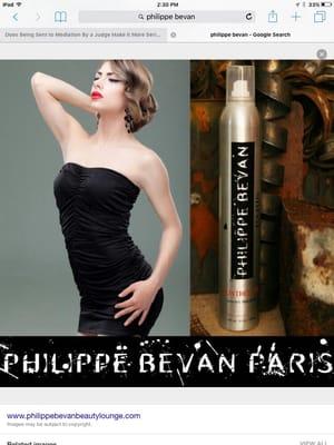 Philippe Bevan hair designor