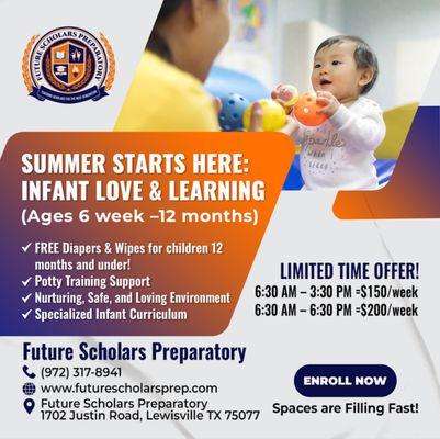 Save today while we running crazy childcare deals