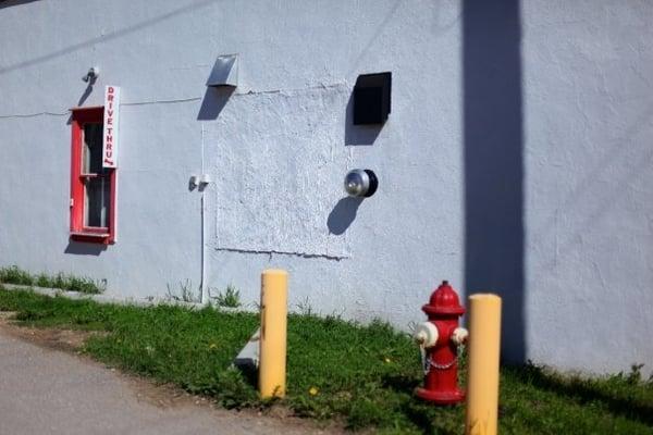 what once was a drive through...