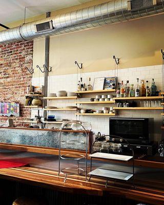 The inside of this quaint little tea house.