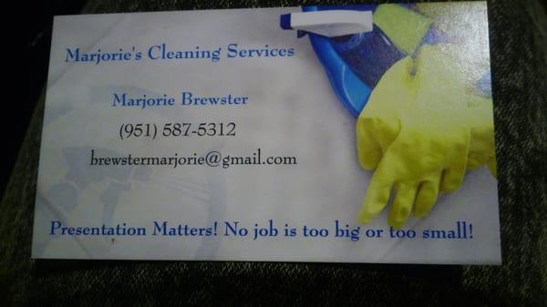 Marjories Cleaning Services