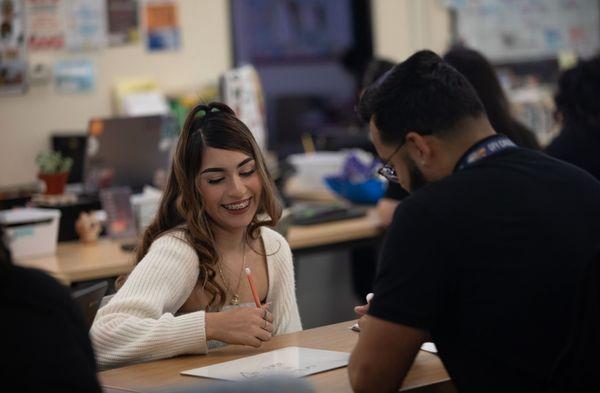 Options For Youth students get the extra support they need with 1-on-1 teacher attention.