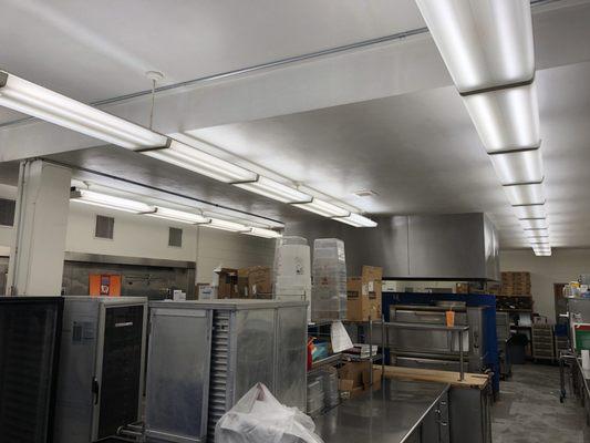 School kitchen upgraded with LED lighting