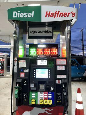 Gas pump is really clean