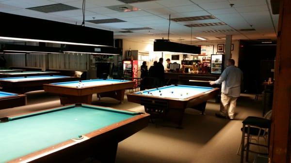 Counter service in the billiards room