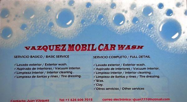 Vazquez Mobil Car Wash