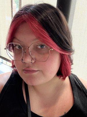 I got an all over over and under dye and I'm obsessed