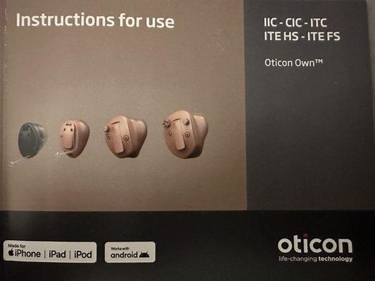 My tiny Beige color hearing aids 2nd from left. 2024