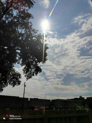 This is a photo that I took to say that you are in Our Father who art in heaven hands