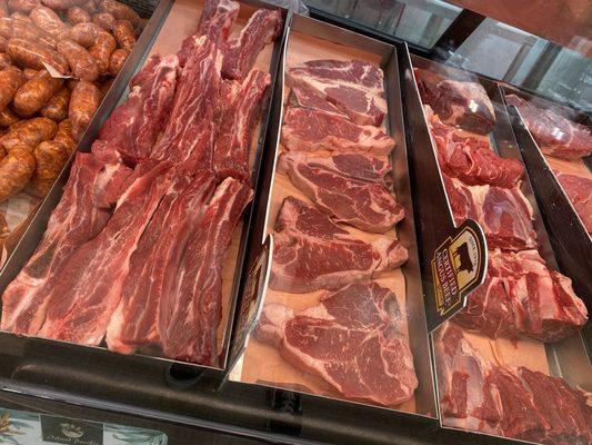 Chuck steak was a great cut, steaks more than a couple inches. Meat was fresh and colored wonderfully.