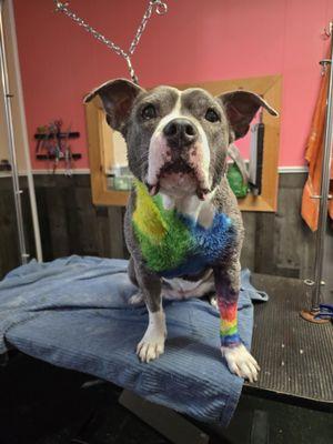 Rainey after her spa day