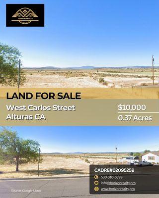 For Sale Lot in Modoc County
Surrounded by nature
Near the tranquil North Fork River
Close to Modoc Medical Center