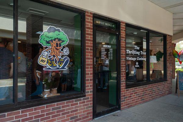 The Thrifting Tree is located in Berea next to Giant Eagle and is across the street from Baldwin Wallace University.