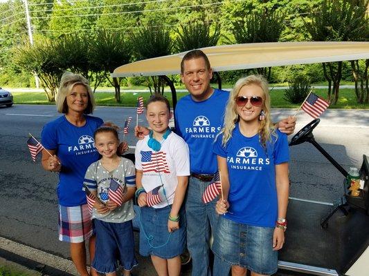 July 4th Parade With Family